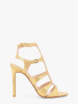 Tom Ford Sandali in pelle laminata con effetto cocco - TOM FORD - gender_Woman
