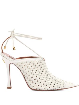 Roberto Cavalli woven pumps - White