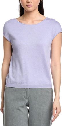 St. John Open Neck Cashmere-Blend Sweater