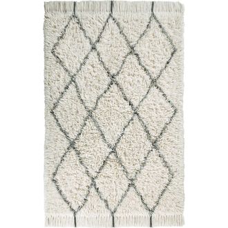 Lorena Canals Woolable Rug Berber Soul in Natural, Charcoal at Nordstrom, Size Medium