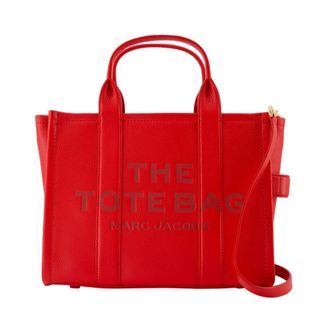 Marc Jacobs Tote Bags, female, Red, Size: ONE SIZE Red Leather Medium Tote Bag