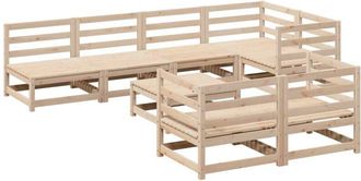 vidaXL 8 Piece Garden Sofa Set Solid Wood Pine vidaXL