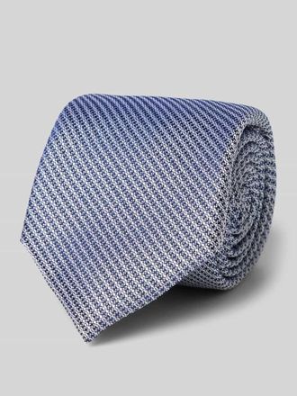 Willen Krawattenfabrik Seidenkrawatte mit Strukturmuster in Marine, Größe 1