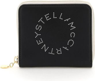 Stella McCartney Logo Perforated Zipped Wallet