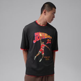 Nike Jordan Mens Jordan Brooklyn Graphic T-Shirt in Black | IO0119-045