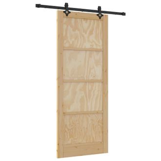 vidaXL Puerta Corredera Orkdal Natural 86 X 211 Cm Vidaxl