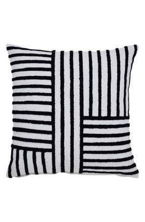 RENWIL Stilo Stripe Accent Pillow in White at Nordstrom