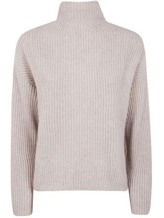 Kujten Demi Turtleneck Sweater With Back Slit