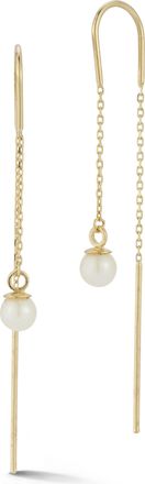 Ember Fine Jewelry 14K Gold Pearl Threader Earrings