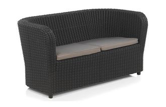 Shaf Sp Berner - Sof&aacute; De Jard&iacute;n Y Terraza Nova Color Grafito - Sof&aacute; De 2 Plazas Con Cojines - 137,8 X 68,2 X 70,6 Cm - Fabricado En Espa&ntilde;a Con Pl&aacute;stico Rec
