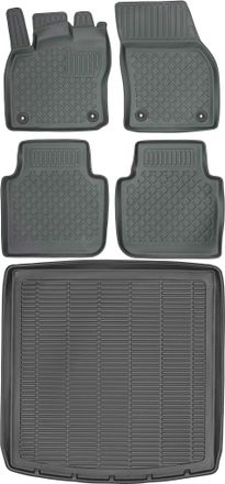 OEM Volkswagen Tiguan Allspace Suv De 2017 (juego) - Alfombrillas Para Coche + Alfombrilla Para Maletero