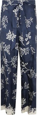 Max Mara Pantaloni Cinzia a fiori - Blu