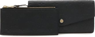 Louis Vuitton Infini Navy Monogram Empreinte Long Wallet (Bi-Fold) (Pre-Owned)