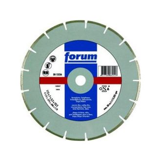 Forum Muela motosierra diamantada, unido al l&aacute;ser, con concentration diamantada medione, &oslash; x escariado : 230 x 22,23 mm, Tama&ntilde;o de segmento h x l 10 x 2,6