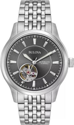 Bulova Automatic Gray Dial Mens Watch 96A190