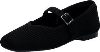 Anne Klein Amerie Ballet Flat Black AMERIE-BLK Womens