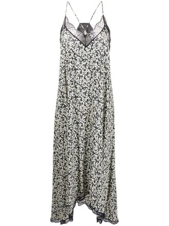 Zadig&Voltaire Risty floral-print midi dress - Neutrals