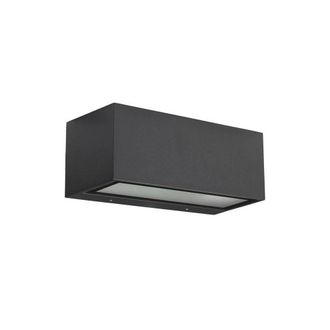 Netlighting Nemesis Aluminium 1 Light Outdoor Wall Light Urban grey IP54 E27