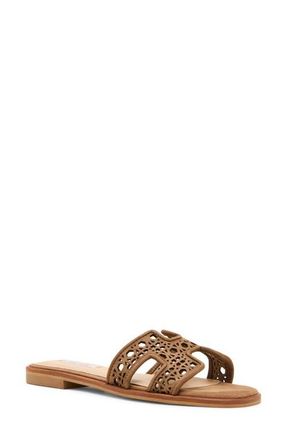 Steve Madden Haydn Slide Sandal in Taupe Nubuck at Nordstrom, Size 8.5