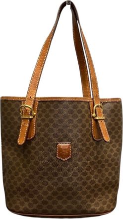 Celine Brown Pvc Tote Bag (Pre-Owned)