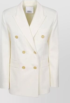 Erika Cavallini Semi Couture wool double-breasted blazer