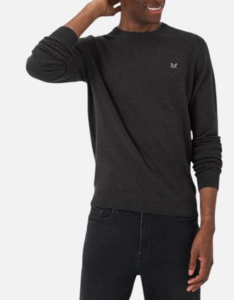 Crew Clothing Mens Crew Clothing Mens Jumper Crew Neck - Grey - Size: 42