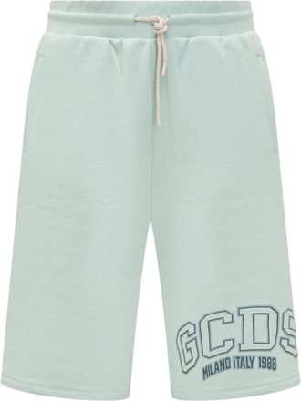 GCDS Logo Sweatshorts - Heren - Korte Broeken - Groen - S - Katoen - Korte Broeken