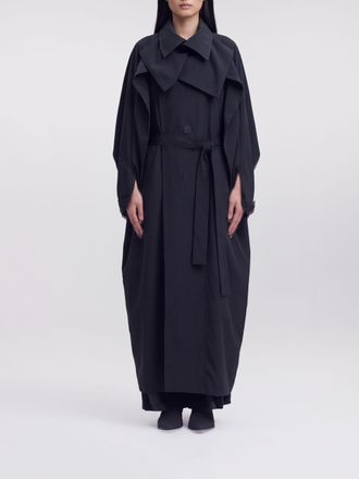 Issey Miyake Coat Woman color Black