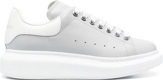 Alexander McQueen Alexander McQueen, Sneakers, female, Gray, Size: 5 1/2 US Grey Logo Sneakers Oversized Style