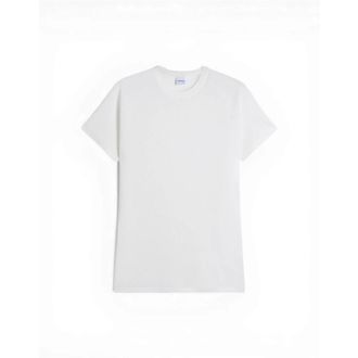 Aspesi T-Shirts, male, White, Size: 2XL Maglia Raglan Micro Waffle Cotone