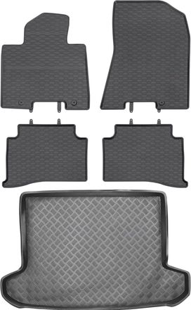 OEM Hyundai Tucson Ii Suv De 2015-2020 Set - Alfombrillas De Goma Para Coche + Alfombrilla Para Maletero