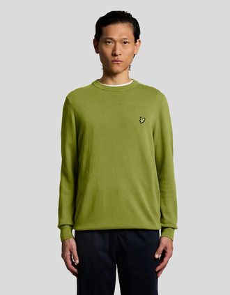 Lyle & Scott Lyle And Scott Mens Cotton Crew Neck Jumper - Tan - Size: 44