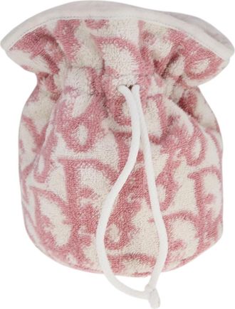 Dior Trotter Pink Cotton Clutch Bag (Pre-Owned)