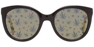 Police SPL408E 6XKL Mens Sunglasses Brown Size 54