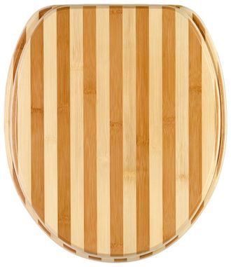 Sanilo WC-Sitz »Bambus Gestreift« mit Absenkautomatik