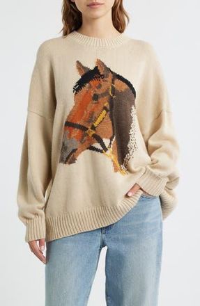 The Great. The Stable Pullover in Natural at Nordstrom Rack, Size 3 (Fits Like 12-14 Us)
