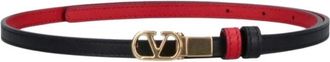 Valentino Garavani Riem H. 10 Reversibel - Dames - Riemen - Zwart - 75 CM - Leer - Accessoires