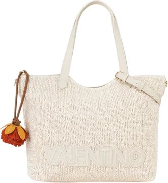 Mario Valentino Tote Bags, female, Beige, Size: ONE SIZE Cabas Courmayeur