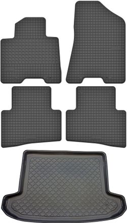 OEM Hyundai Tucson Iii Suv Desde Julio De 2015. Juego De Alfombrillas De Goma Para Coche Y Alfombrilla Para Maletero
