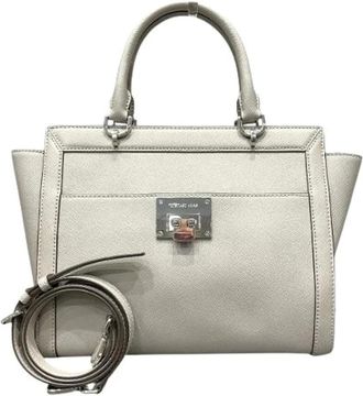 Michael Kors Pre-owned Handbags, female, Gray, Size: ONE SIZE Pre-owned Leather Handbag