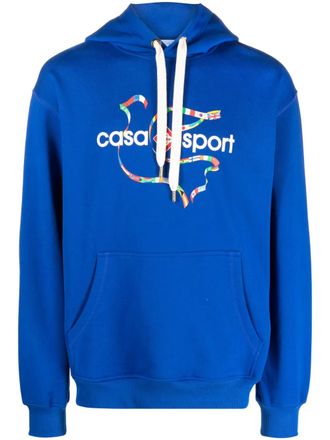Casablanca Sportlogo Hoodie in Blauw