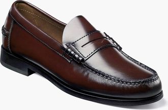 Florsheim Mens Berkley Moc Toe Penny Loafer In Burgundy
