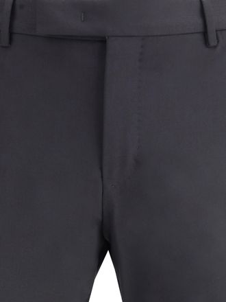 Pantaloni Torino Mens Trousers Dieci Black Virgin Wool Fleece (ovis Aries)