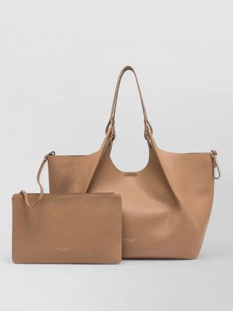 Gianni Chiarini dua shoulder bag textured dual handles hardware