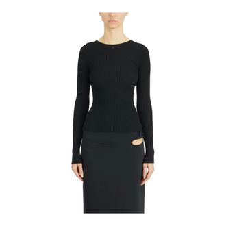 Courrèges Dames, Truien, Zwart, Maat: M Viscose