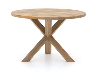 Rough Country Rustic Furniture + 15% kassakorting | ROUGH-Y dining tuintafel &oslash; 120cm (h:75cm)