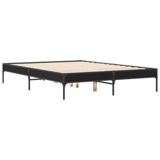 Berkfield Home Durable Bed Frame without Mattress Black 135x190 cm Double