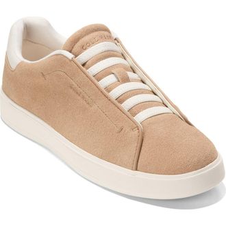 Cole Haan GrandPr&oslash; Luxe Slip-On Sneaker in Ch Tuscan Sand Suede at Nordstrom Rack, Size 8.5