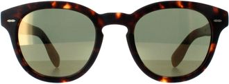 Oliver Peoples Round Semi Matte Sable Tortoise G-15 Goldtone Cary Grant OV5413SU