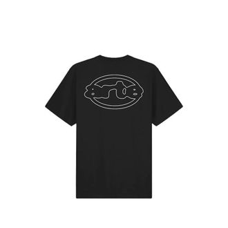 Arte Rear Emblem Print T-Shirt - Black